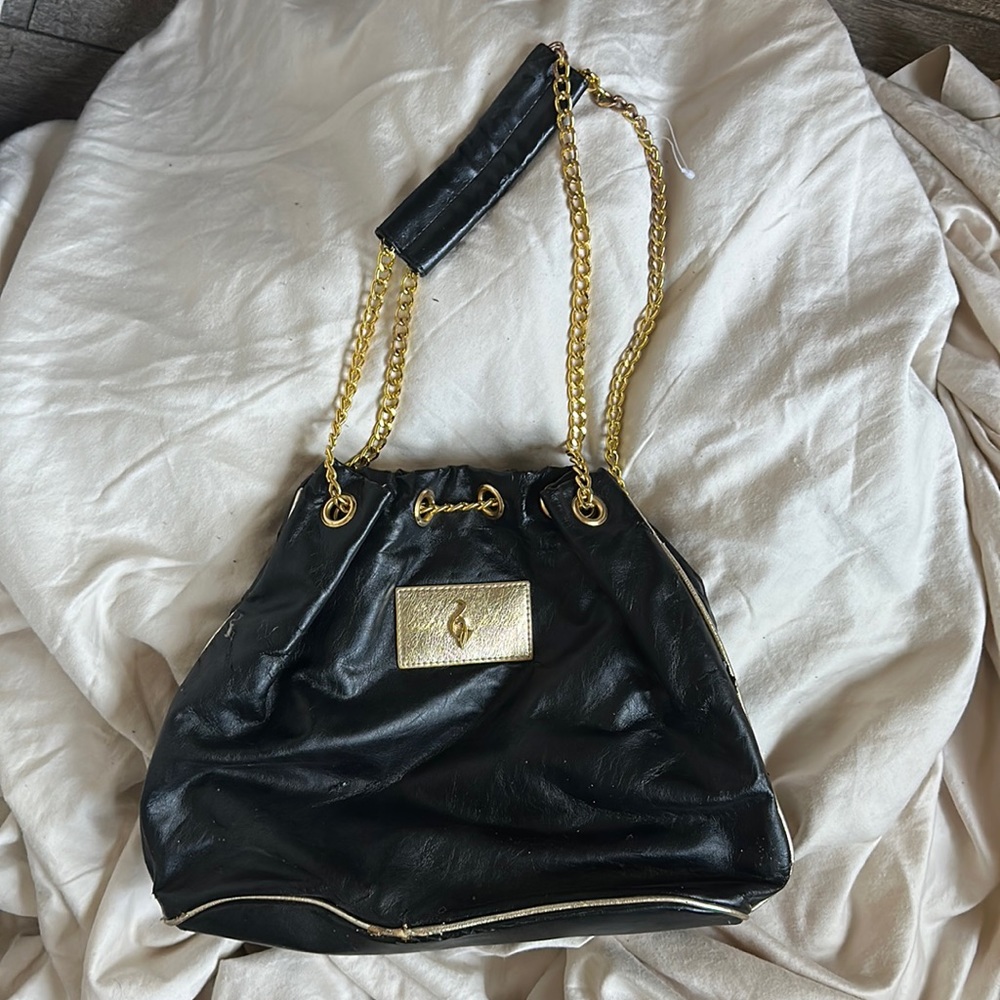 Vintage Baby Phat Patent Black Chain link purse
